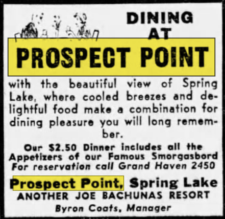 Prospect Point - June 1949 Ad (newer photo)